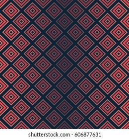 Seamless geometric pattern in retro modern style. Illustration for decoration in pink, red and blue colors