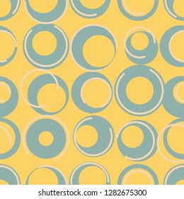 Seamless geometric pattern, retro style, textile and background
