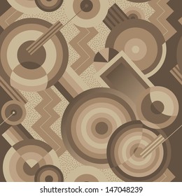 Seamless geometric pattern in retro style Art Deco