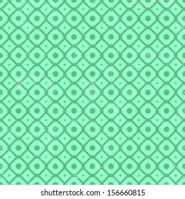 Seamless geometric pattern in retro style on a grunge background