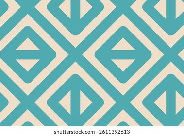 Seamless geometric pattern in retro style. Vector illustration. 