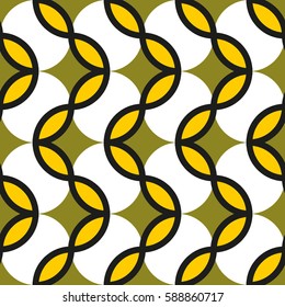 Seamless geometric pattern with rhombus. Vector art.
