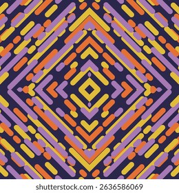 Seamless geometric pattern with rhombuses