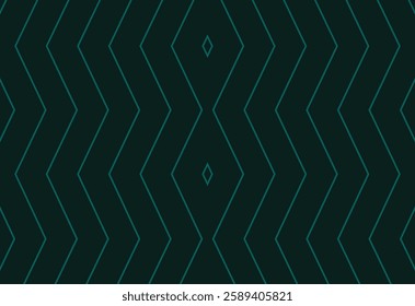 Seamless geometric pattern with rhombuses. Green background.