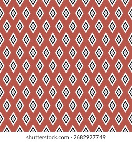 Patrón geométrico inconsútil con la textura de fondo moderna de los rombos para la Ilustración vectorial de empaquetado del diseño superficial de la tela