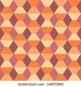 Seamless geometric pattern with rhombuses and trapezoids