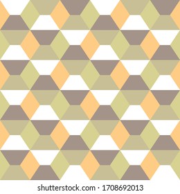 Seamless geometric pattern with rhombuses and trapezoids
