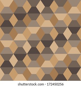 Seamless geometric pattern with rhombuses and trapezoids