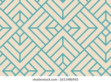 Seamless geometric pattern with rhombuses. Vector illustration.