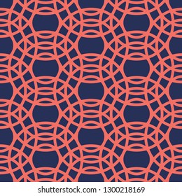 Seamless geometric pattern with rings