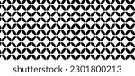 Seamless geometric pattern. Rough, irregular texture composed of repeating monochrome elements. Overlay grunge background. Abstract vector illustration. Isolated on white background. EPS10