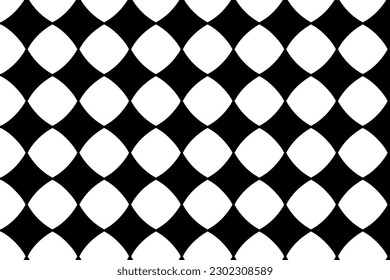 Seamless geometric pattern. Rough, irregular texture composed of repeating monochrome elements. Overlay grunge background. Abstract vector illustration. Isolated on white background. EPS10