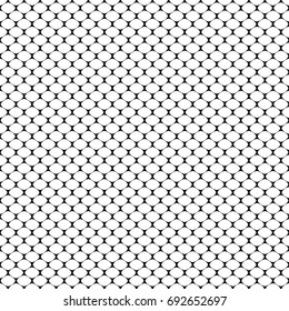 Seamless geometric pattern with scaly oval. Vector Illustration
