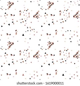 Seamless geometric pattern in Scandinavian style. Background with triangles. Wallpaper, print, paper, textile design, interior element. Vector illustration.