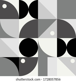 Seamless geometric pattern in Scandinavian style. Print on fabric on paper. Vector