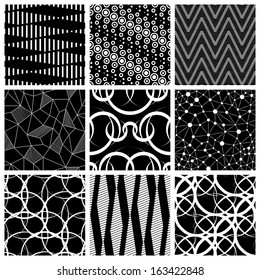 Seamless Geometric Pattern Set