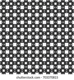 Seamless geometric pattern set, abstract decorative shapes with square, unique abstract shapes, minimalistic style.