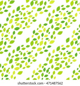 Seamless geometric pattern in shades of green