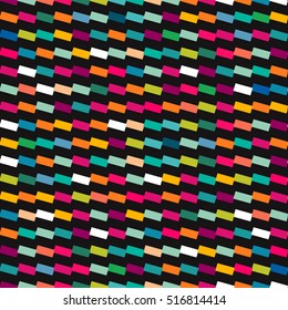 Seamless geometric pattern with geometric shapes