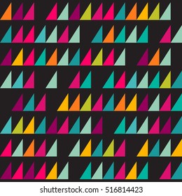 Seamless geometric pattern with geometric shapes