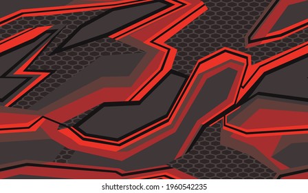 Seamless geometric pattern of shapes. Abstract camo. Vinyl print and decal. Vector illustration