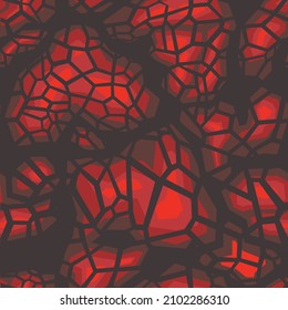 Seamless geometric pattern of shapes. Abstract camo with a grid. Modern print on fabric and clothing. Military texture. Vector