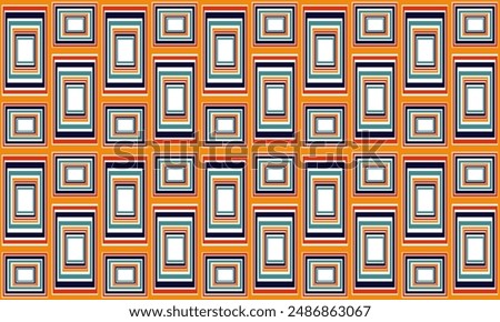 seamless geometric pattern with shapes, abstract colorful abstract vintage color block background, red green yellow Blue Blocks Wall Geometric background repeat pattern design for fabric print