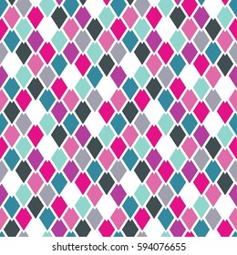 Seamless geometric pattern with geometric shapes. Colorful mosaic banner.
