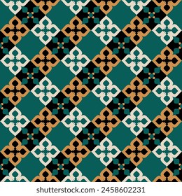 seamless geometric pattern with shapes for fabric home wear surface design packaging vector