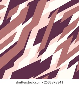 Padrão geométrico contínuo de formas. Camo urbano abstrato. Ilustração do vento. Impressão de tecidos e têxteis