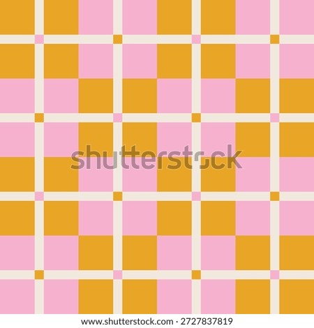 Seamless geometric pattern with a simple checkered grid. Modern Plaid Seamless Texture. Abstract Tartan Print Background