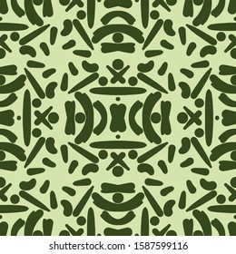 Seamless geometric pattern. Geometric simple fashion fabric print. Vector repeating tile texture. Usable for fabric, wallpaper