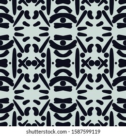 Seamless geometric pattern. Geometric simple fashion fabric print. Vector repeating tile texture. Usable for fabric, wallpaper
