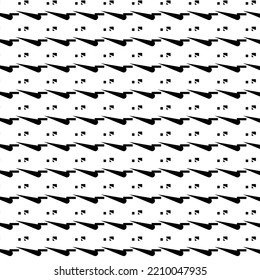 Seamless geometric pattern. Geometric simple fashion fabric print. Roof tiling or fish squama shapes motif. Single color, black and white. Usable for fabric, wallpaper