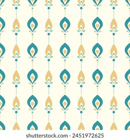 Patrón geométrico sin fisuras. Estampado textil de moda simple. Vector que repite la textura del azulejo. Motivo en forma de pez rombo. Fondo colorido para la tela, el Fondo de pantalla, el envoltorio.