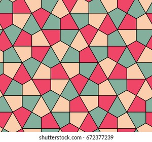 Seamless geometric pattern simple flat vector illustration. Lined geometric color seamless pattern with triangles.