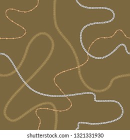 Seamless geometric pattern with simple, intricate and lacy chains. Perfect for gifts, fabric, scrapbooking, fashion and home decor.