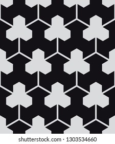Seamless geometric pattern. Geometric simple print. Vector repeating texture. Contrast dotted triangles.