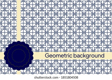 Seamless geometric pattern. Geometric simple print. Vector illustration. For wallpaper, interior, design, print