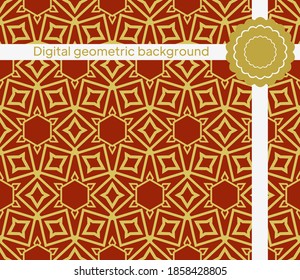 Nahtloses geometrisches Muster. Geometrisches, einfaches Drucken. Vektorgrafik. Für Design, Inneneinrichtung, Tapete, Druck