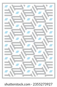 Seamless geometric pattern. Geometric simple print. Vector repeating texture.