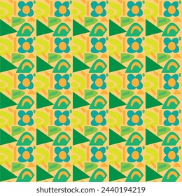 Seamless geometric pattern. Geometric simple print. Vector repeating texture.