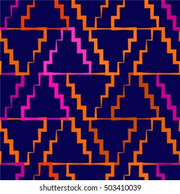 Seamless geometric pattern. Geometric simple print. Vector repeating texture.