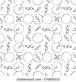 Seamless geometric pattern. Geometric simple print. Vector repeating texture.