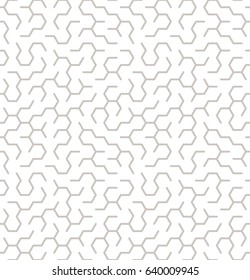 Seamless geometric pattern. Geometric simple print with hexagonal elements. Vector repeating texture. Modern hipster swatch. Minimalistic repeating background.