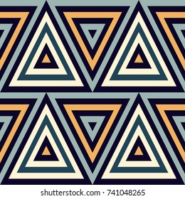 Seamless geometric pattern. Geometric simple print. Vector repeating texture with triangles.