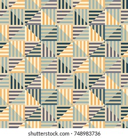 Seamless geometric pattern. Geometric simple print. Vector repeating texture with triangles.