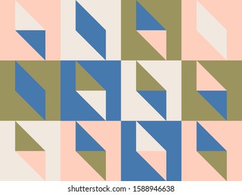 Seamless geometric pattern with simple repetitive geometrical forms. Abstract vector graphics design of basic geometrical elements.  