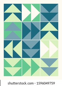 Seamless geometric pattern with simple repetitive geometrical forms. Abstract vector graphics design of basic geometrical elements. Useful for web design, textile print, wallpaper, wrapping paper.