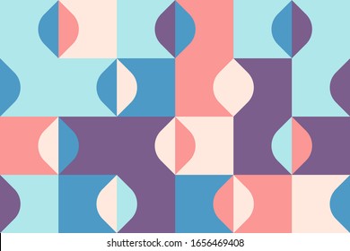 Seamless geometric pattern with simple repetitive geometrical forms. Abstract vector graphics design of basic geometrical elements. Useful for web design, textile print, wallpaper, wrapping paper.